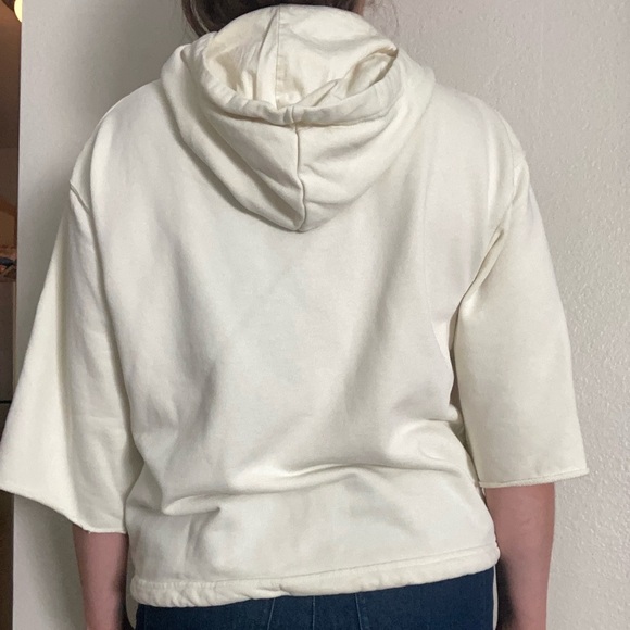 Nike Icon Clash Cream Boxy Sweatshirt with Tie Front Size Small - Picture 3 of 5